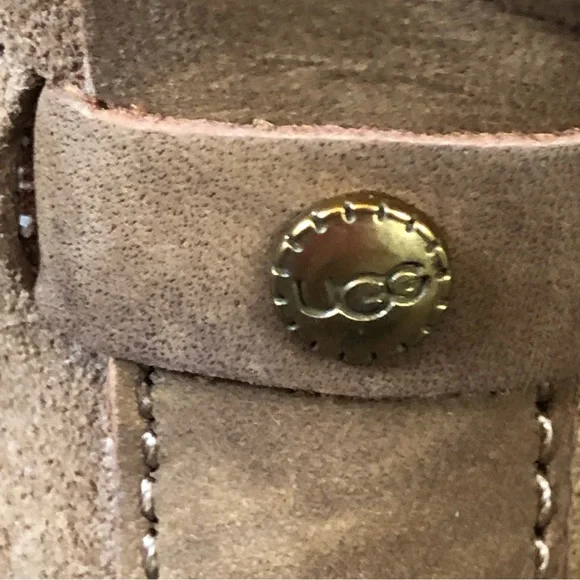 UGG Cam II Suede / Sheepskin Clog Heel Ankle Booties Boots Chestnut US 9… - Picture 8 of 13